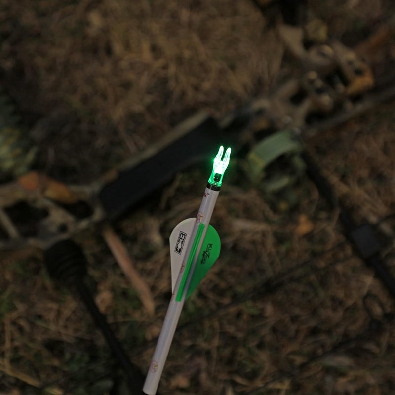 DEEPOWER Store S Lighted Nocks for Arrows .244/6.2mm 6/12 Pack Lighted Arrow Nocks for Archery Hunting - Image 3